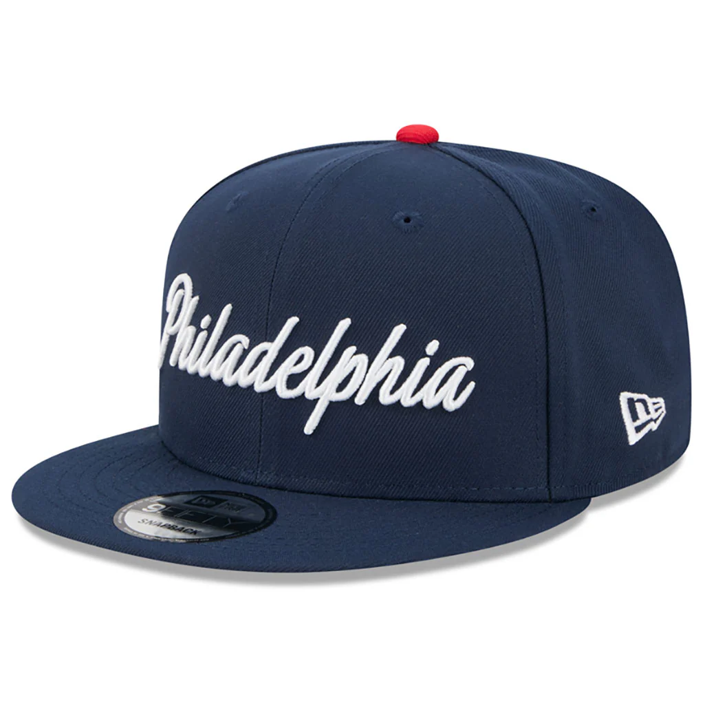NBA Philadelphia 76ers New Era 2025-26 City Edition 9FIFTY Snapback Hat - Navy - Image 2