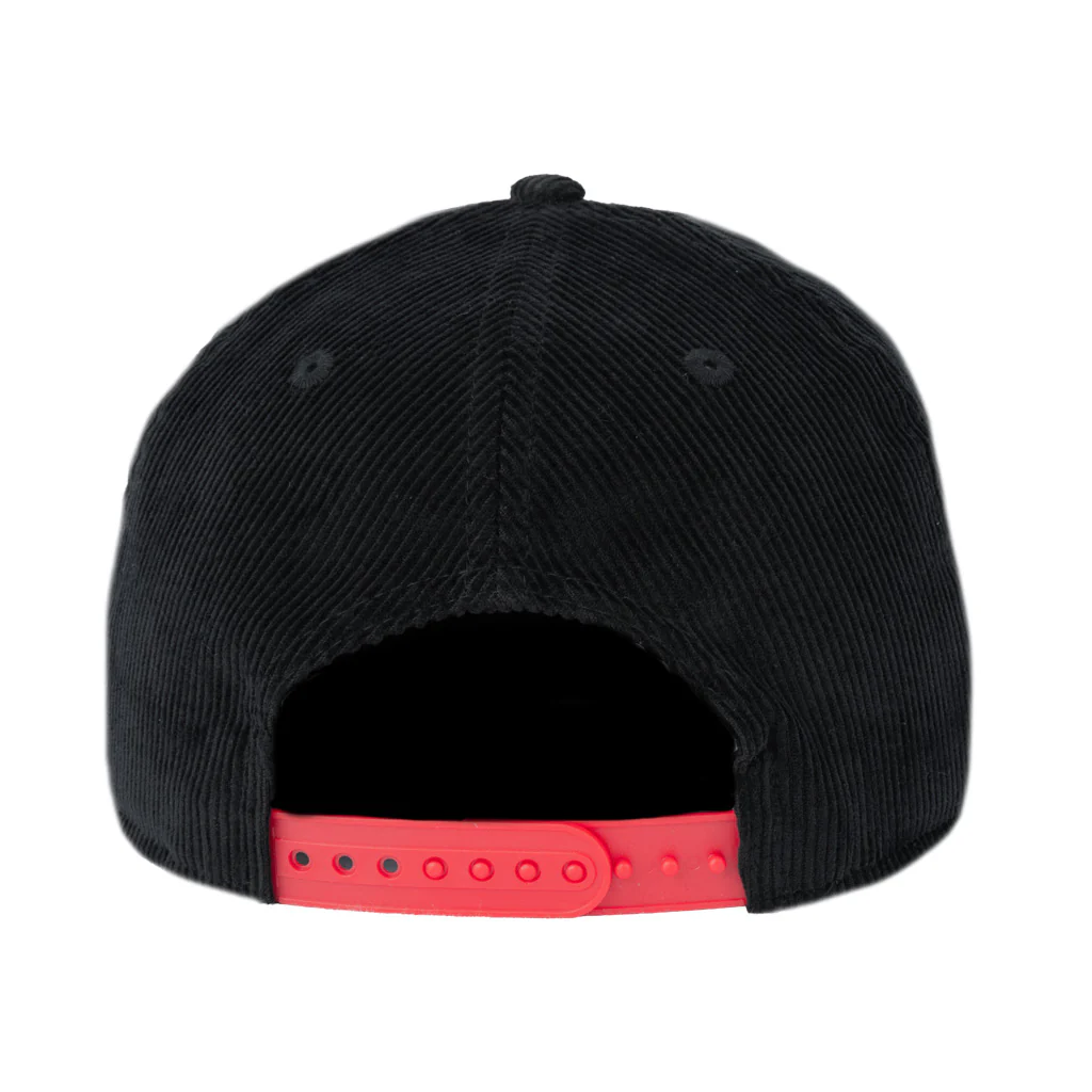 NBA Philadelphia 76ers New Era All Corduroy 9FIFTY A-Frame Snapback Hat - Black - Image 2