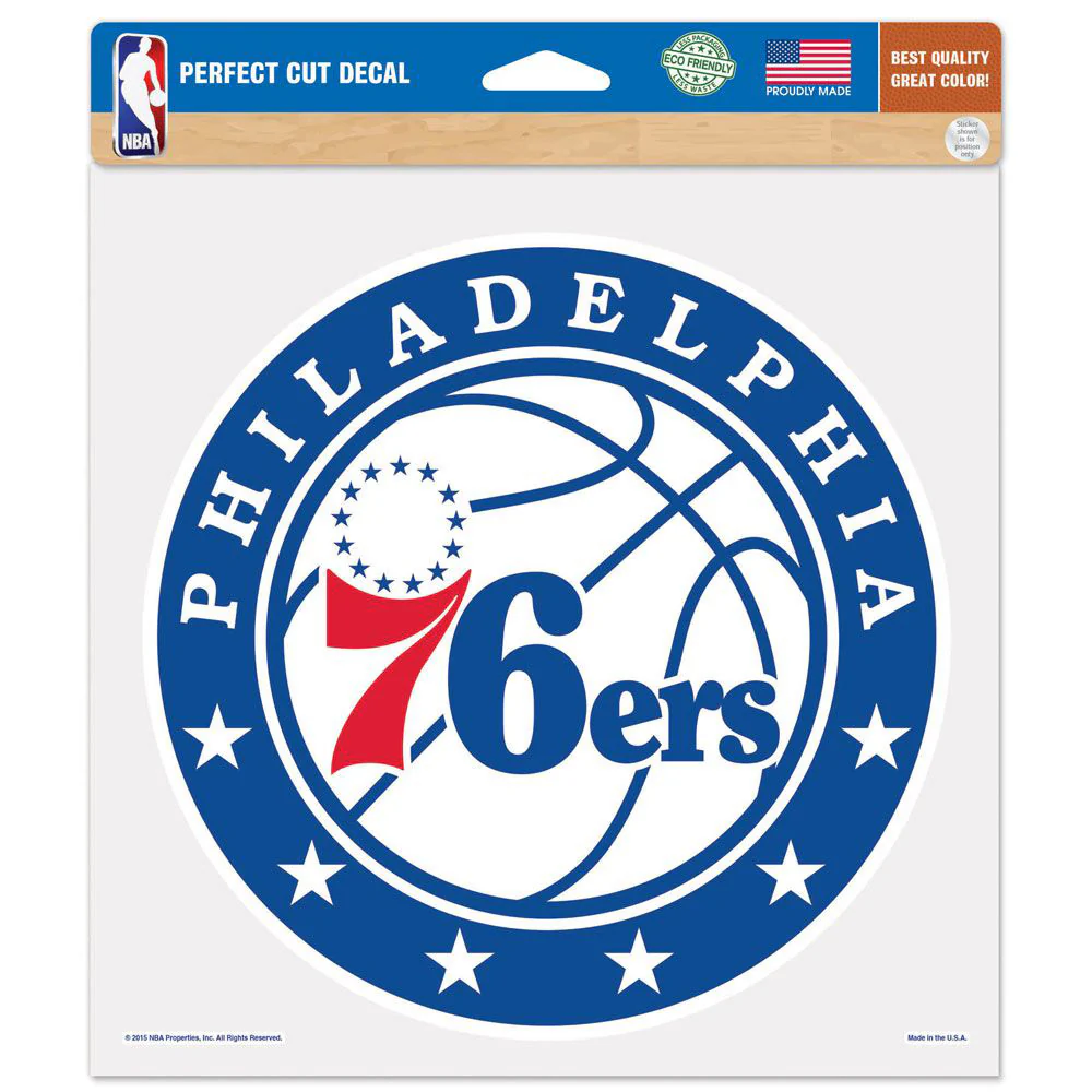 NBA Philadelphia 76ers WinCraft 8" x 8" Logo Decal