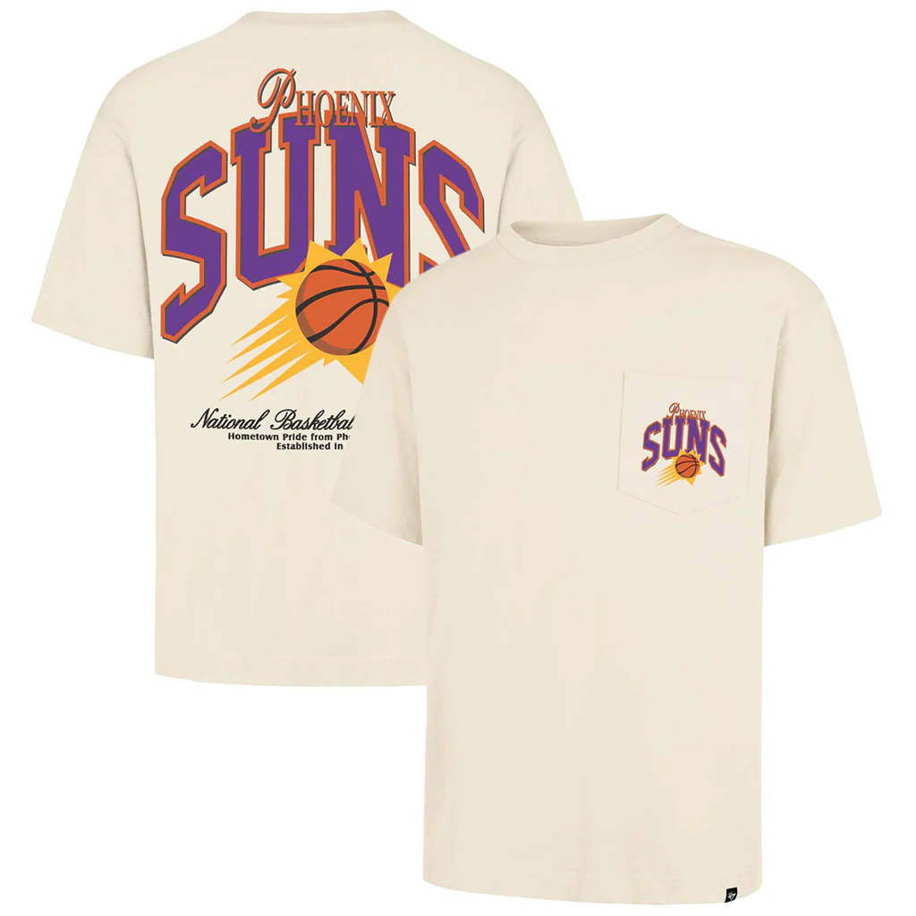 NBA Phoenix Suns '47 Back Door Foundation Pocket T-Shirt - Cream