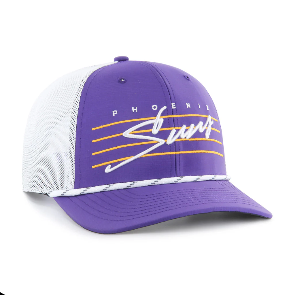 NBA Phoenix Suns '47 Downburst Trucker Adjustable Snapback Hat - Purple - Image 2