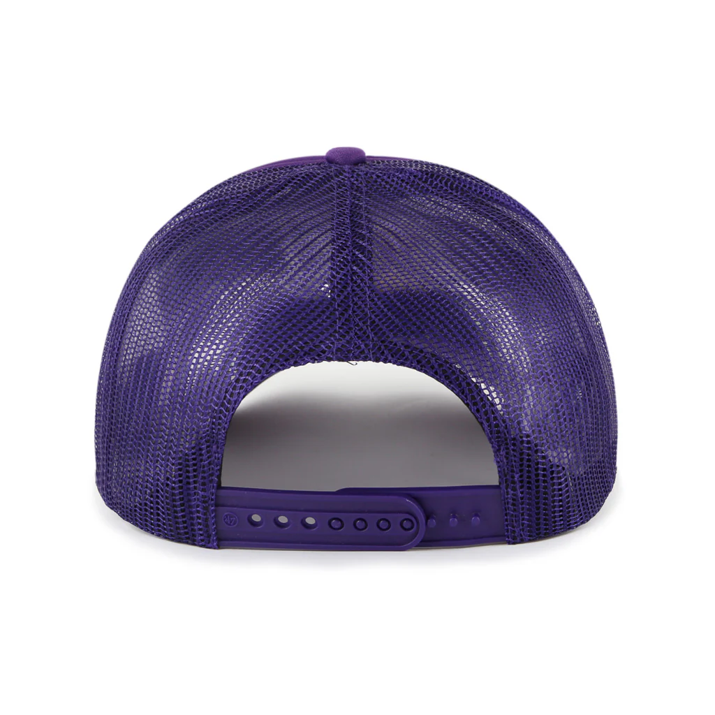 NBA Phoenix Suns '47 Foam Front Trucker Adjustable Snapback Hat - Purple - Image 2