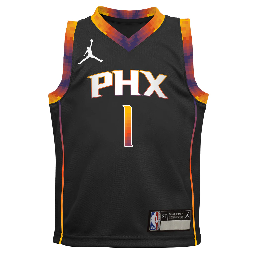 NBA Phoenix Suns Devin Booker Kids Jordan Statement Edition Swingman Jersey - Image 2