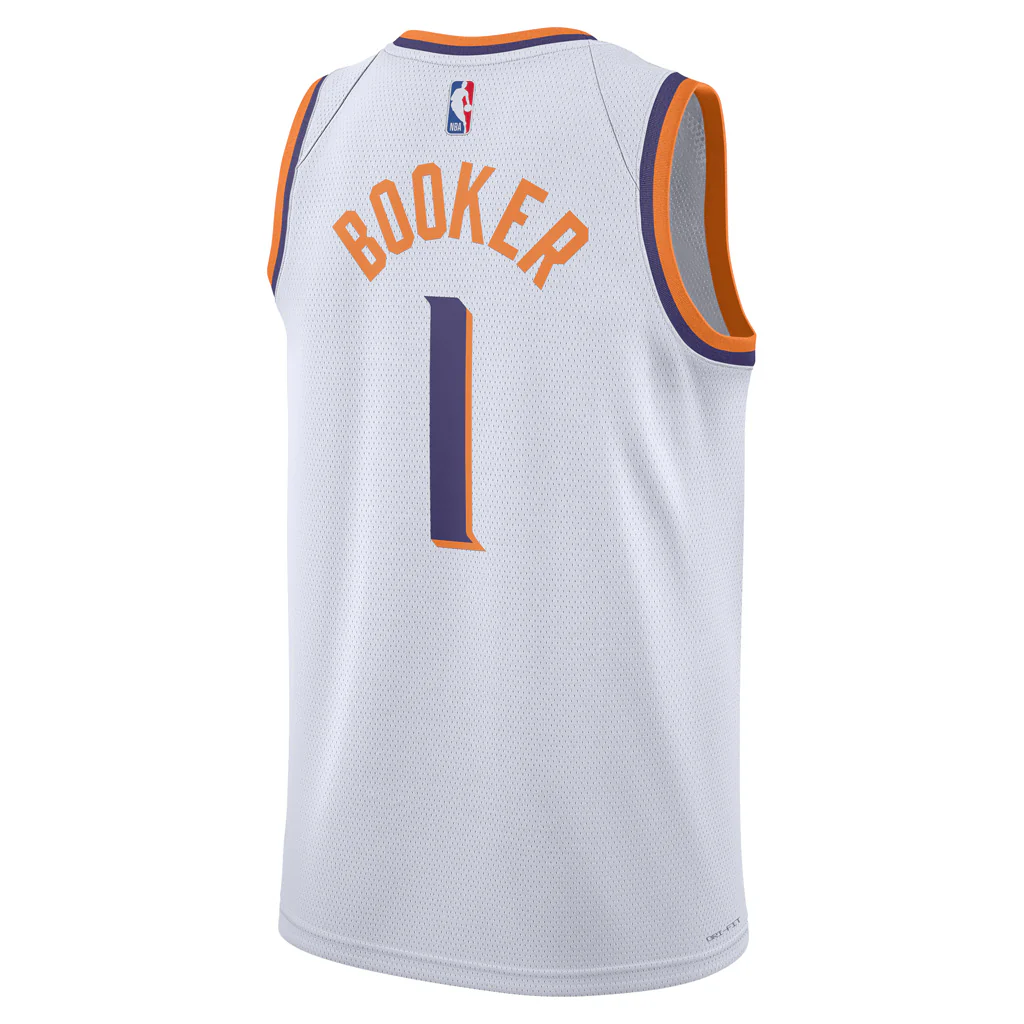 NBA Phoenix Suns Devin Booker Nike Association Swingman Jersey - Image 3