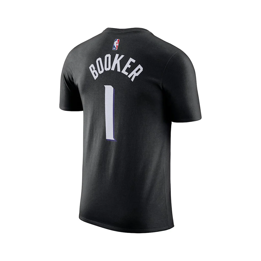NBA Phoenix Suns Devin Booker Youth Jordan Statement Name & Number T-Shirt - Black - Image 3