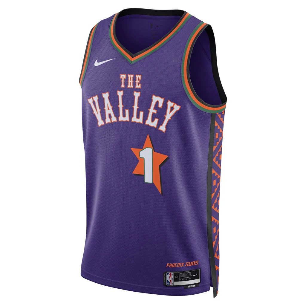 NBA Phoenix Suns Devin Booker Nike 2024/25 City Edition Swingman Jersey - Image 2