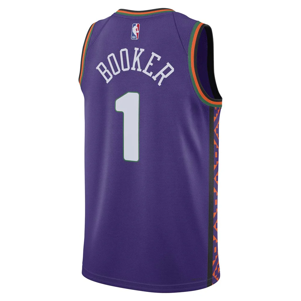 NBA Phoenix Suns Devin Booker Nike 2024/25 City Edition Swingman Jersey - Image 3