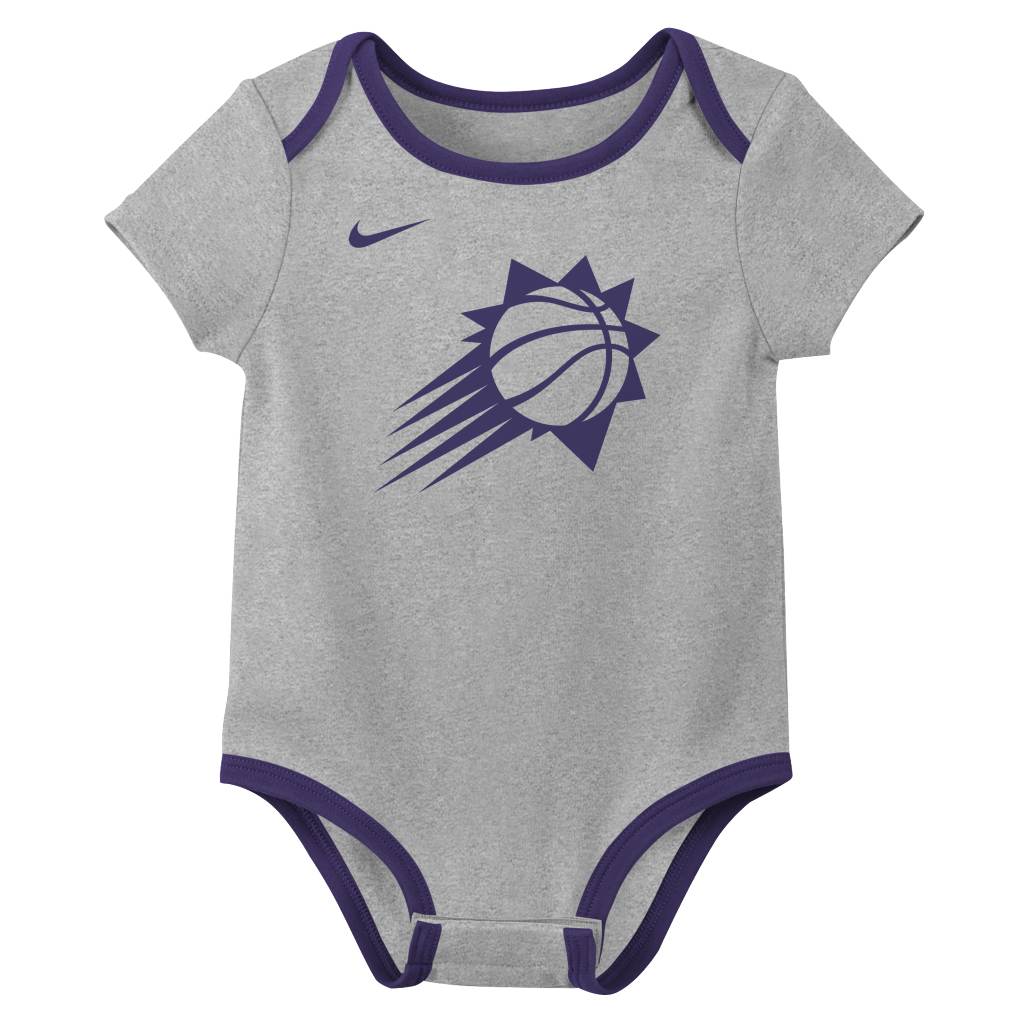 NBA Phoenix Suns Infant Nike Creeper 2-Piece Onesie Set - Purple - Image 2