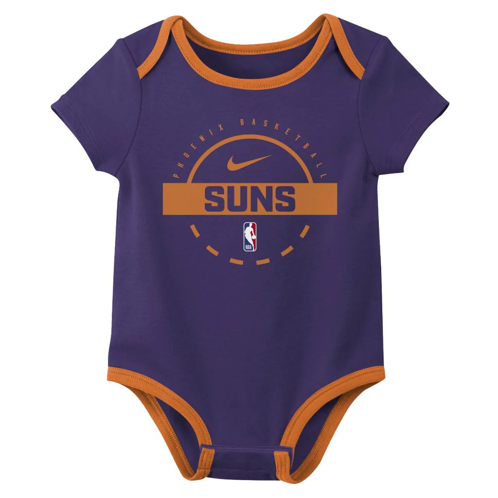 NBA Phoenix Suns Infant Nike Creeper 2-Piece Onesie Set - Purple - Image 3