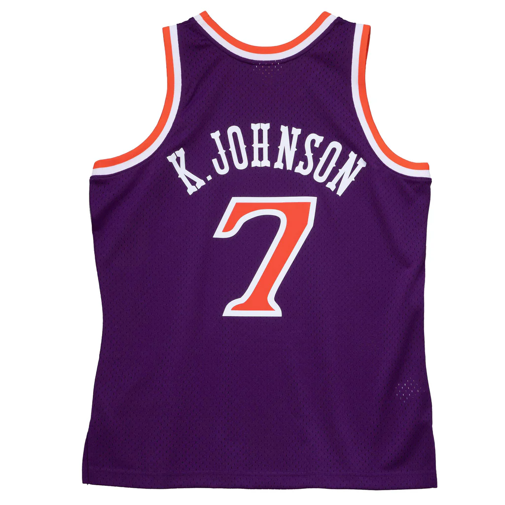 NBA Phoenix Suns Kevin Johnson Mitchell & Ness '89 Retro Swingman Jersey - Image 2