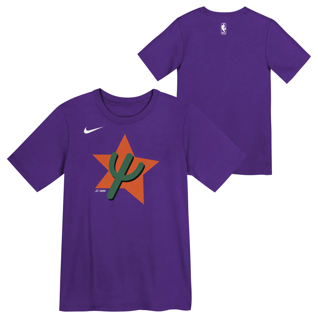 NBA Phoenix Suns Kids Nike City Edition 2024/25 Essential Logo T-Shirt