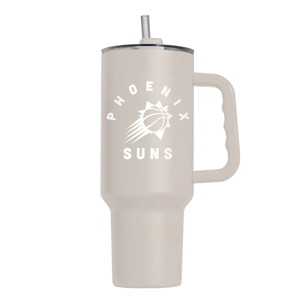 NBA Phoenix Suns Logo Brands 40oz Sand Travel Tumbler - Image 2