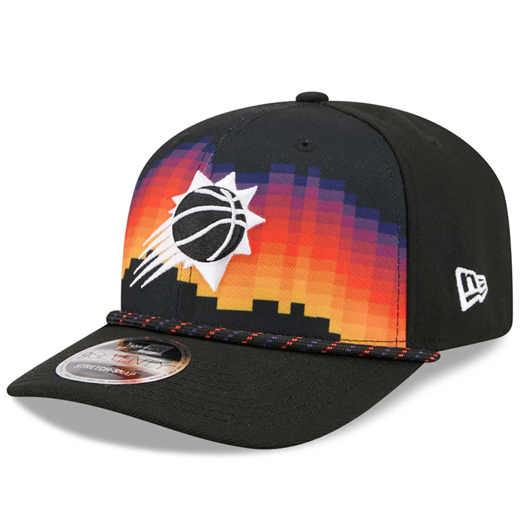 NBA Phoenix Suns New Era 2025-26 City Edition 9SEVENTY Stretch-Snapback Hat - Black - Image 2