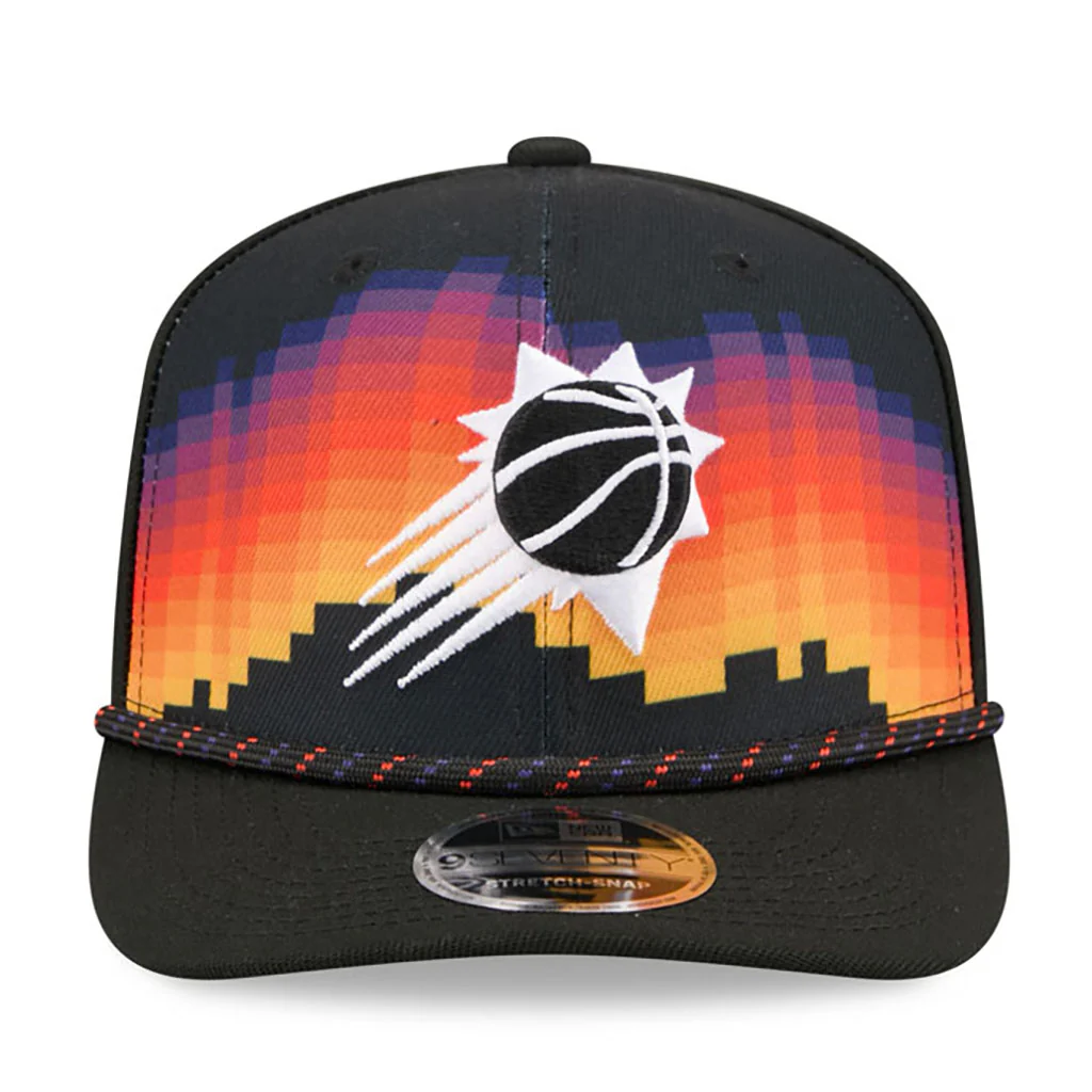 NBA Phoenix Suns New Era 2025-26 City Edition 9SEVENTY Stretch-Snapback Hat - Black - Image 3