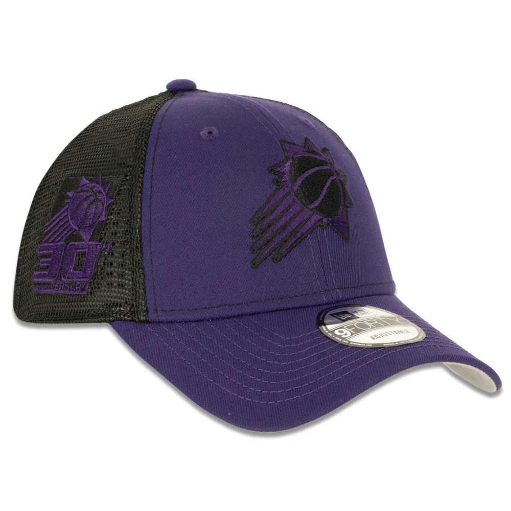 NBA Phoenix Suns New Era 30th Anniversary 9FORTY Trucker Adjustable Hat - Purple