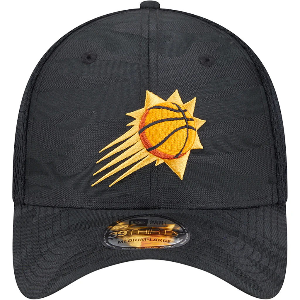 NBA Phoenix Suns New Era Black Camo 39THIRTY Flex Fit Hat - Black - Image 2