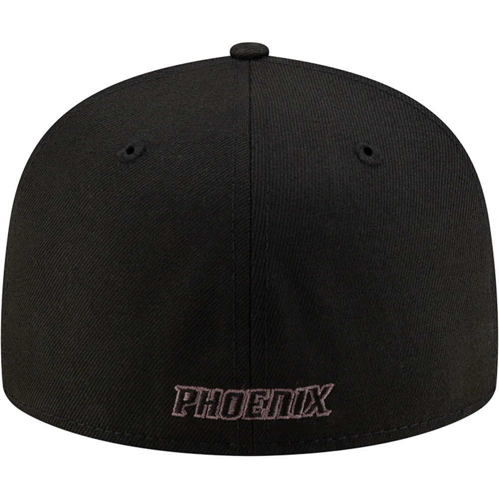 NBA Phoenix Suns New Era Black/Graphite Shooting Ball 59FIFTY Hat - Black - Image 4
