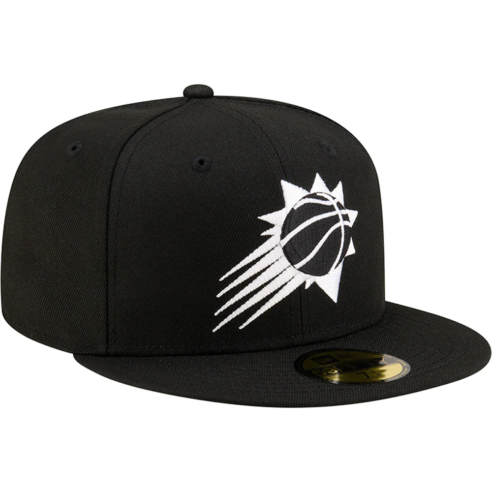 NBA Phoenix Suns New Era Black/White Shooting Ball 59FIFTY Hat - Black - Image 2