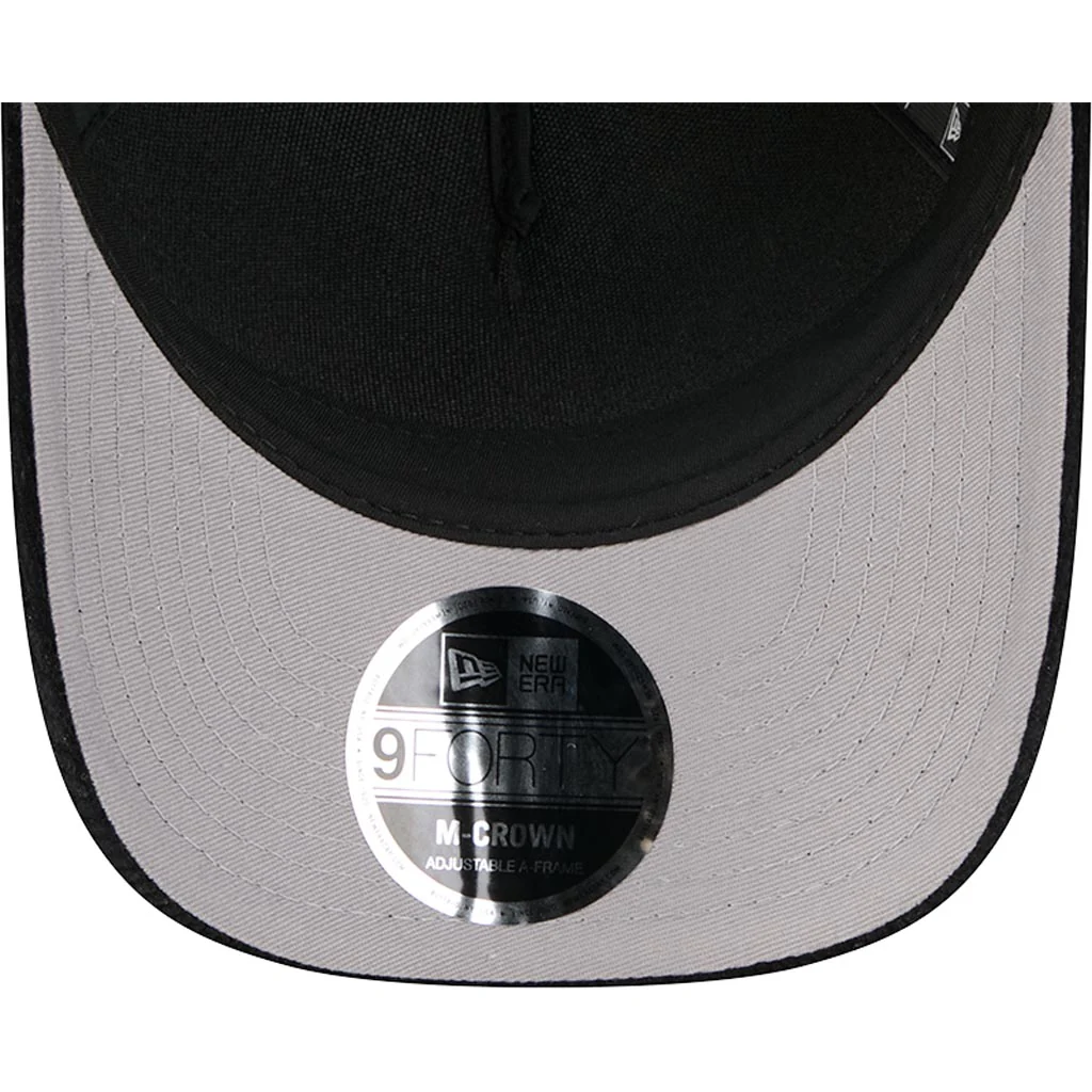 NBA Phoenix Suns New Era Corduroy 9FORTY A-Frame M-Crown Snapback Hat - Black - Image 5
