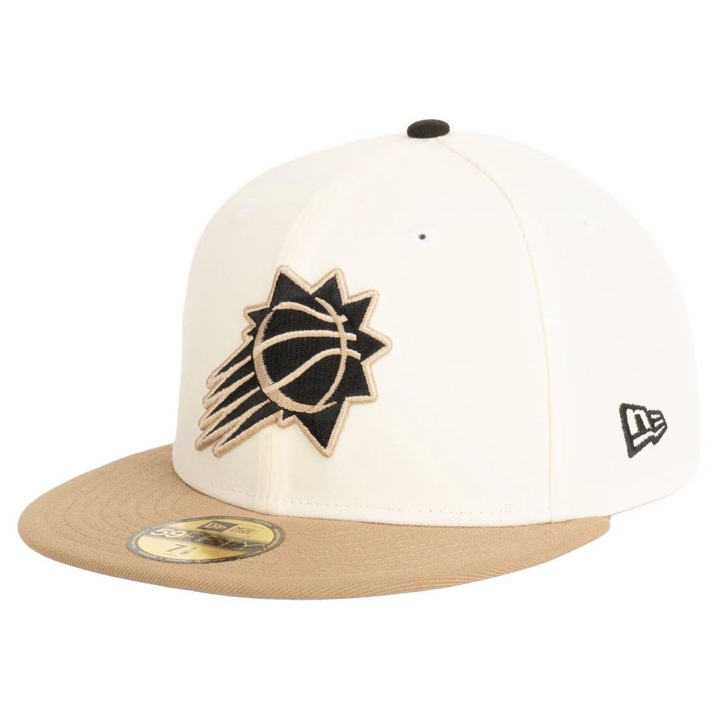NBA Phoenix Suns New Era Dark Harvester 59FIFTY Fitted Hat - Cream