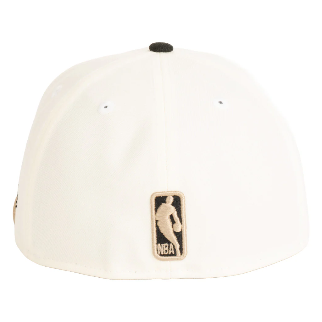 NBA Phoenix Suns New Era Dark Harvester 59FIFTY Fitted Hat - Cream - Image 2