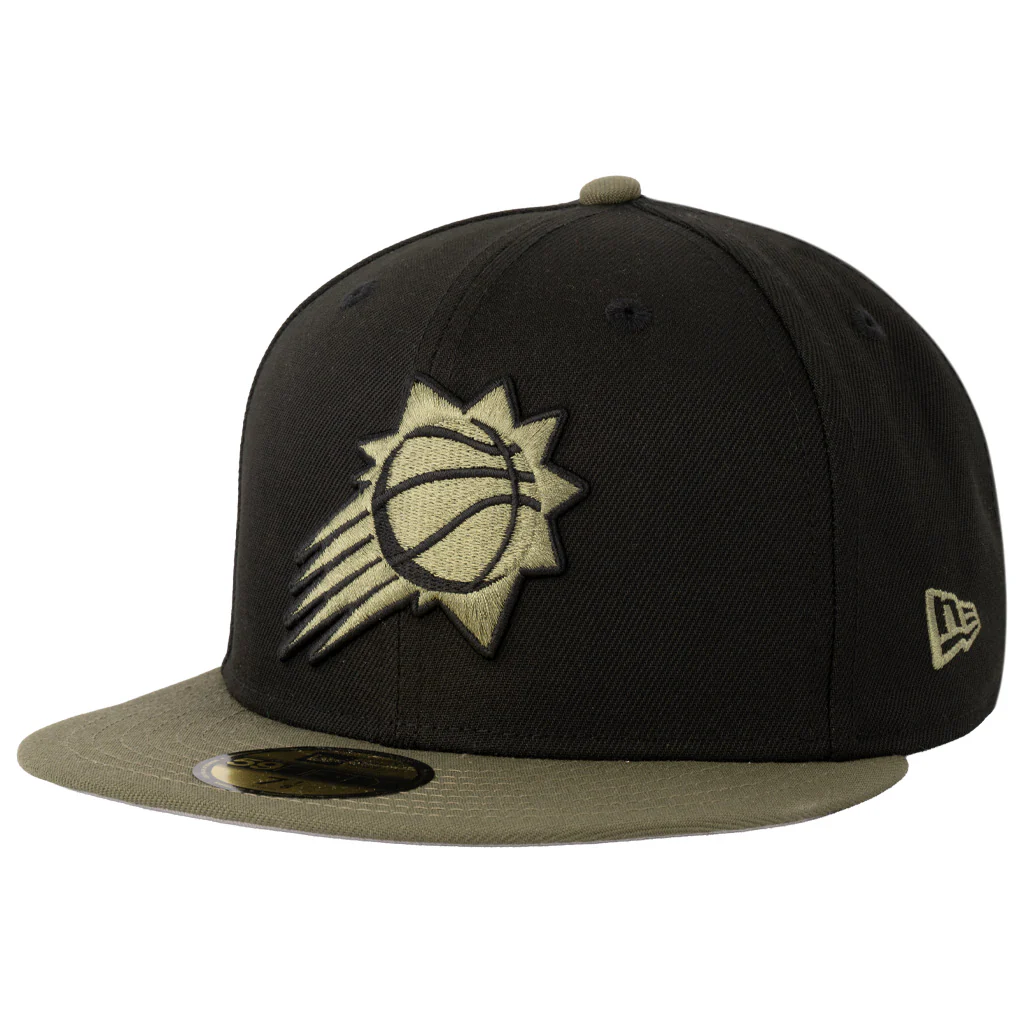 NBA Phoenix Suns New Era Midnight Jungle 59FIFTY Fitted Hat - Black - Image 2