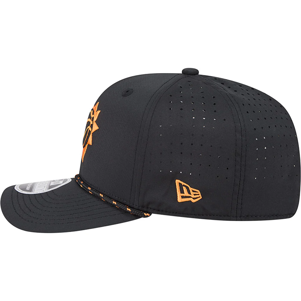 NBA Phoenix Suns New Era Sport 9SEVENTY Stretch Snap Hat - Black - Image 4