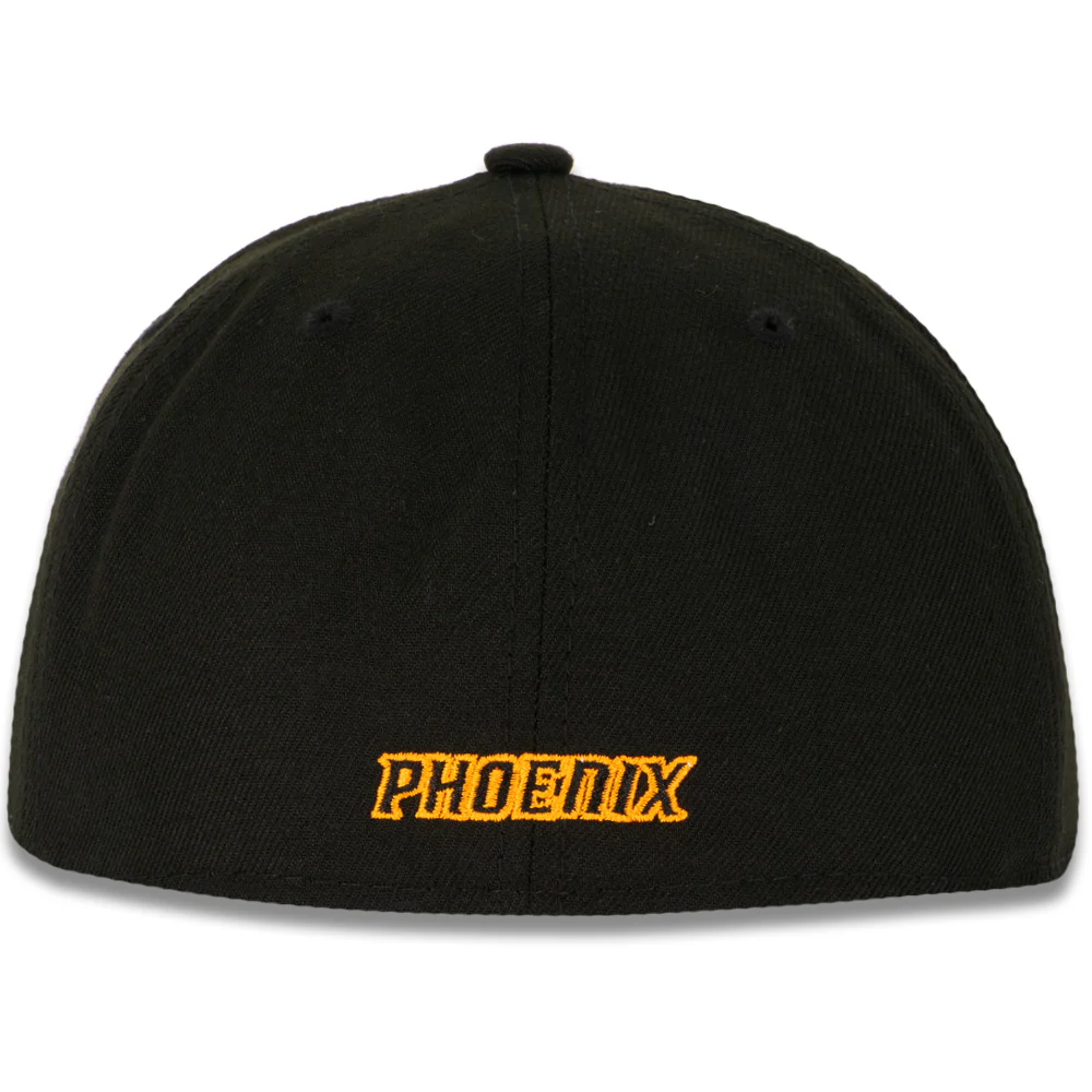 NBA Phoenix Suns New Era Suns Shooting Ball Logo 59FIFTY Fitted Hat - Black - Image 2