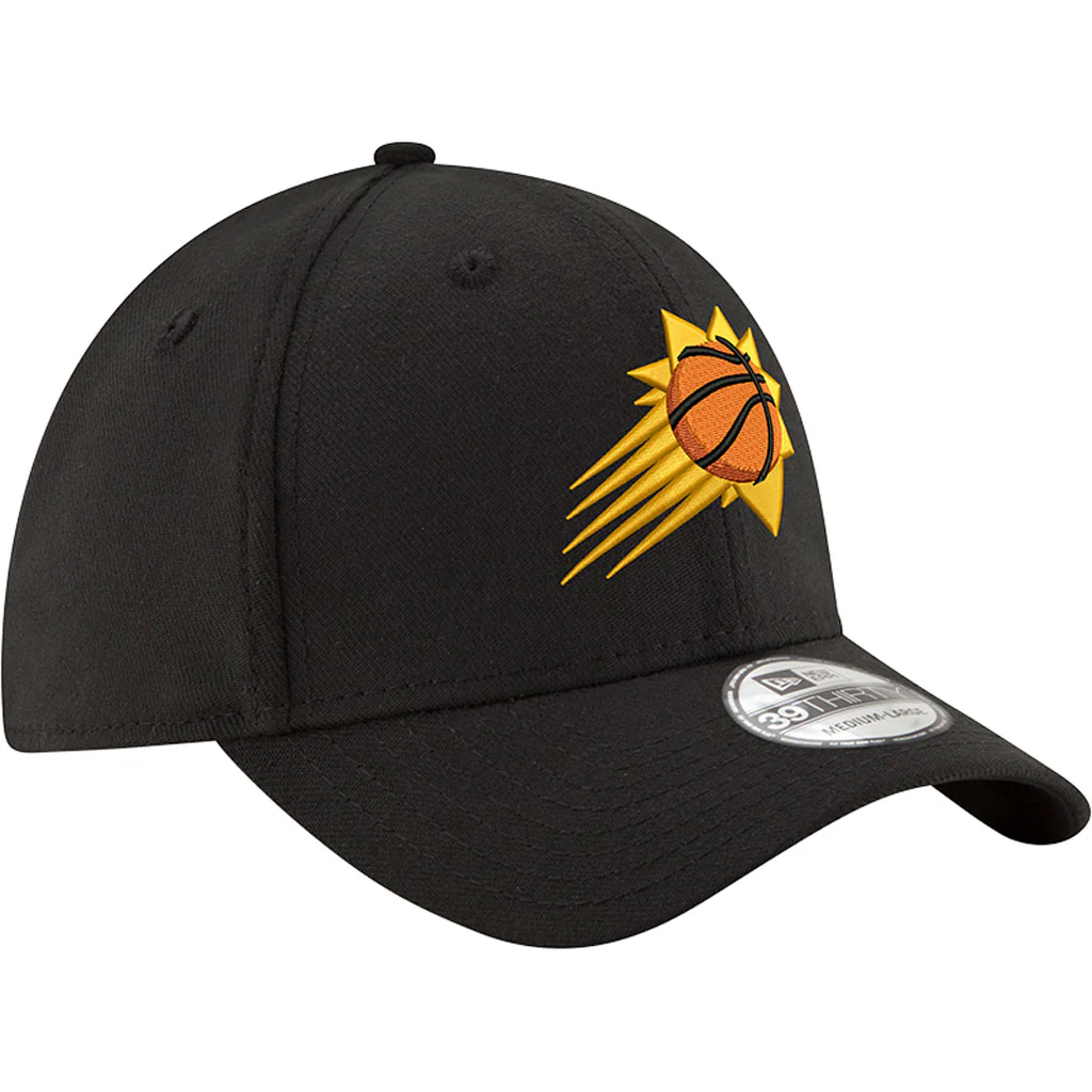 NBA Phoenix Suns New Era Team Classic 39THIRTY Flex Fit Hat - Black - Image 2