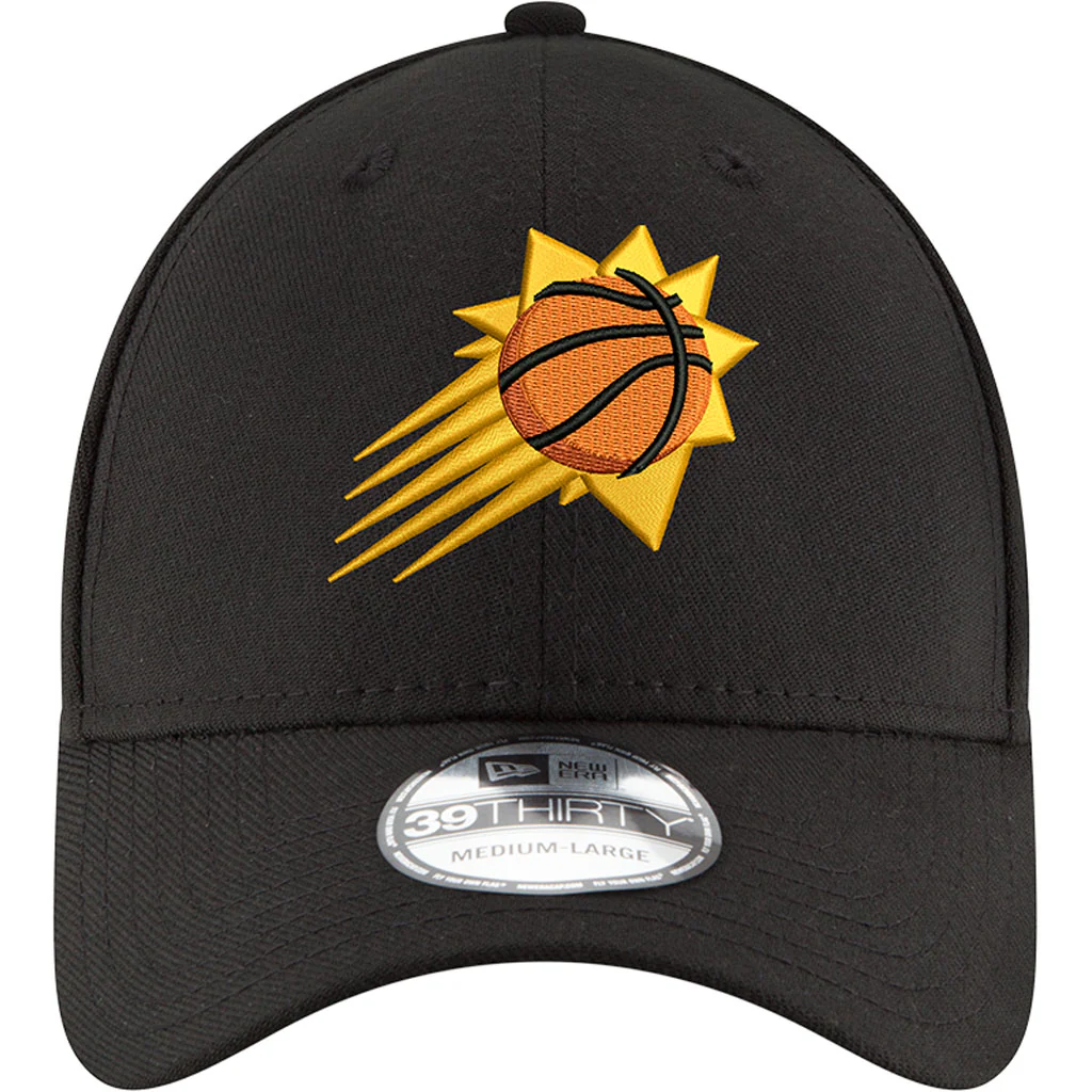 NBA Phoenix Suns New Era Team Classic 39THIRTY Flex Fit Hat - Black - Image 3