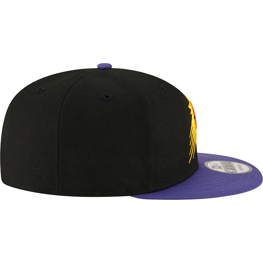 NBA Phoenix Suns New Era Two-Tone Basic 9FIFTY Snapback Hat - Black - Image 5