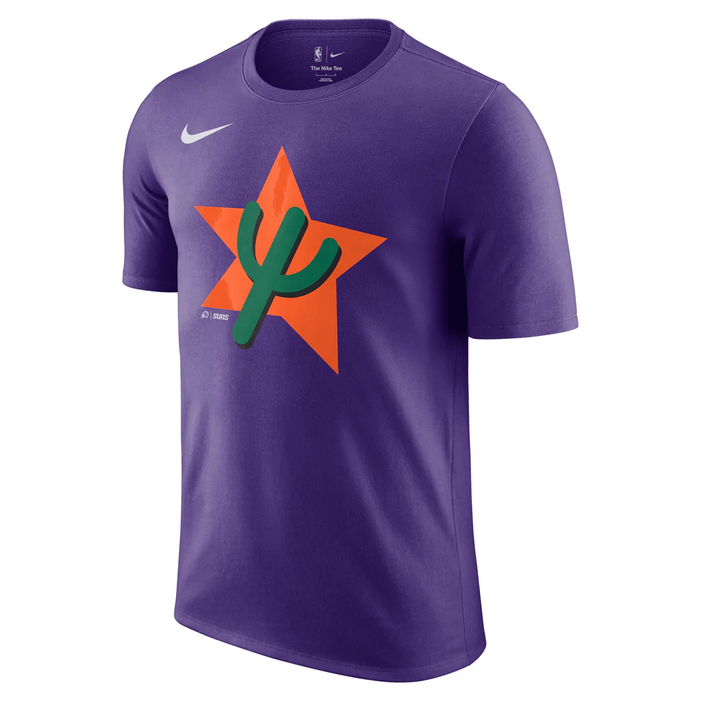 NBA Phoenix Suns Nike 2024/25 City Edition Logo Short Sleeve T-Shirt - Image 2