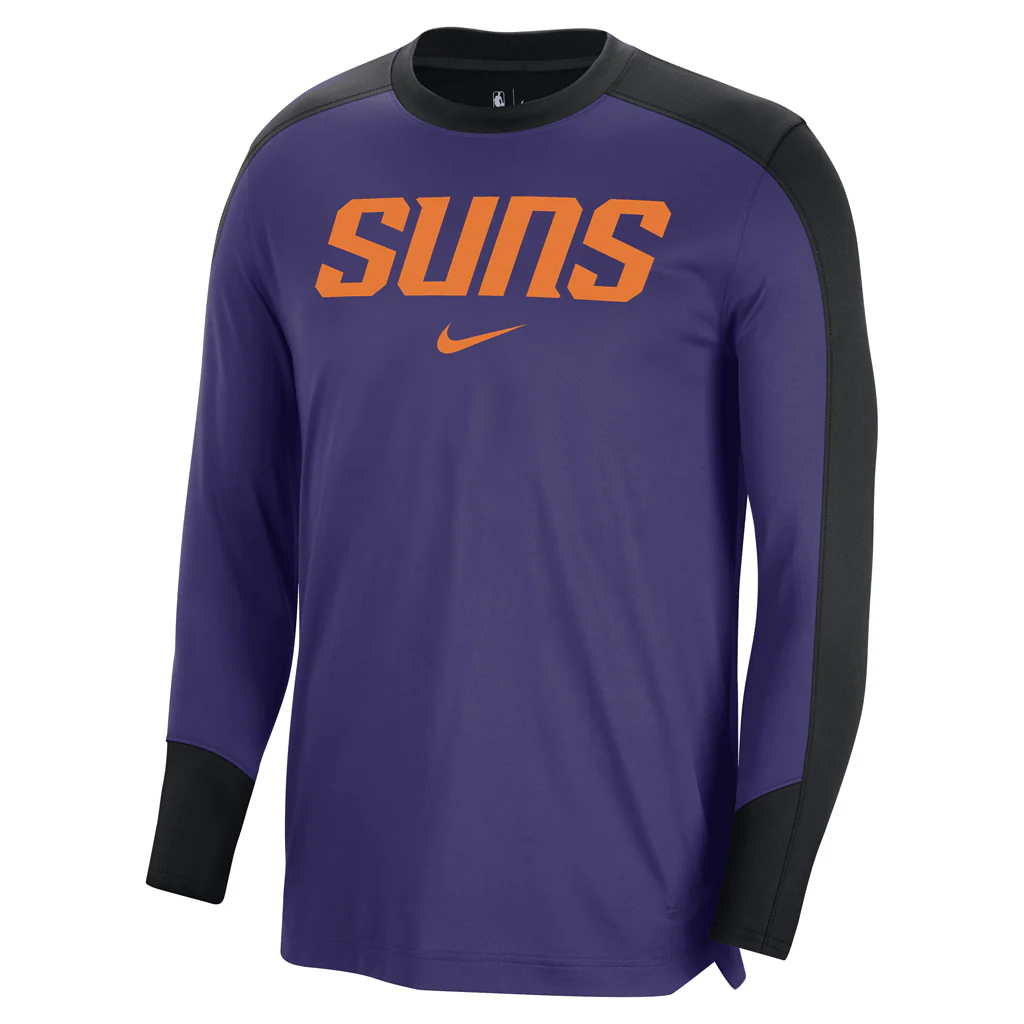 NBA Phoenix Suns Nike 2024/25 Pregame Long Sleeve Top - Image 2