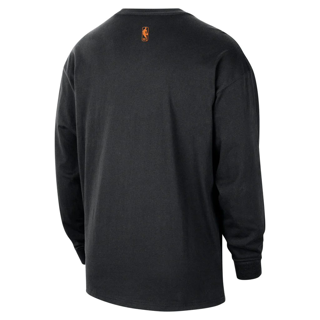 NBA Phoenix Suns Nike 2025-26 City Edition Logo Essential Long Sleeve T-Shirt - Black - Image 3
