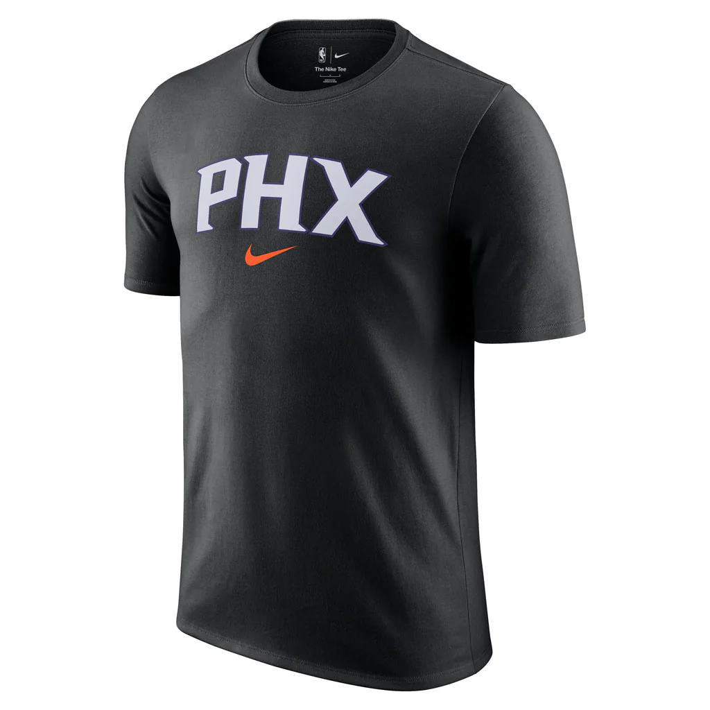 NBA Phoenix Suns Nike 2025-26 City Edition Logo Essential T-Shirt - Black - Image 2