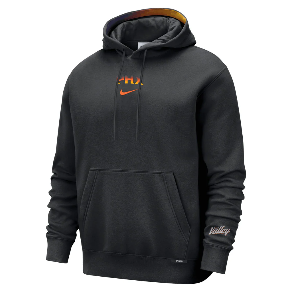 NBA Phoenix Suns Nike 2025-26 City Edition Premium Pullover Hoodie - Black - Image 2