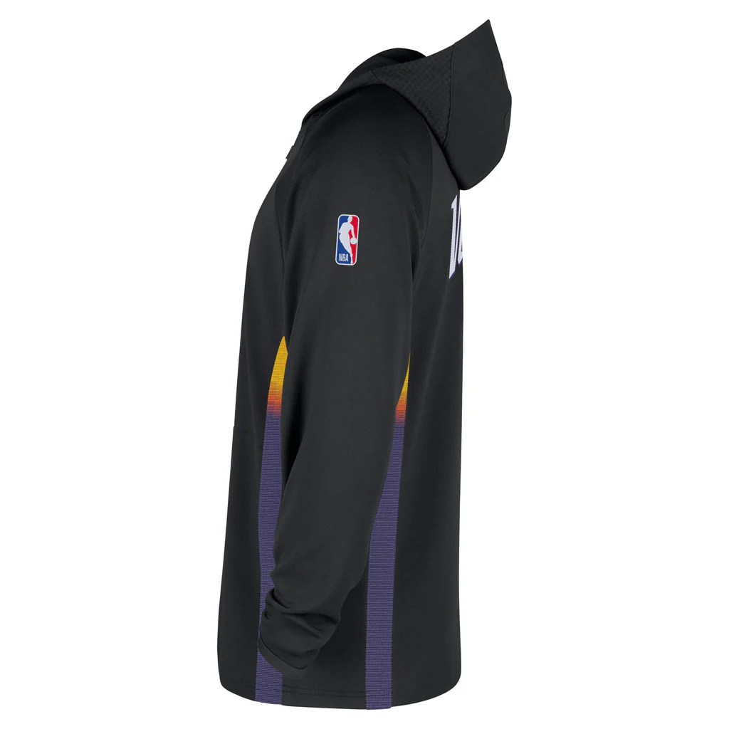 NBA Phoenix Suns Nike 2025-26 City Edition Zoned Half-Zip Pullover Hoodie - Black - Image 4