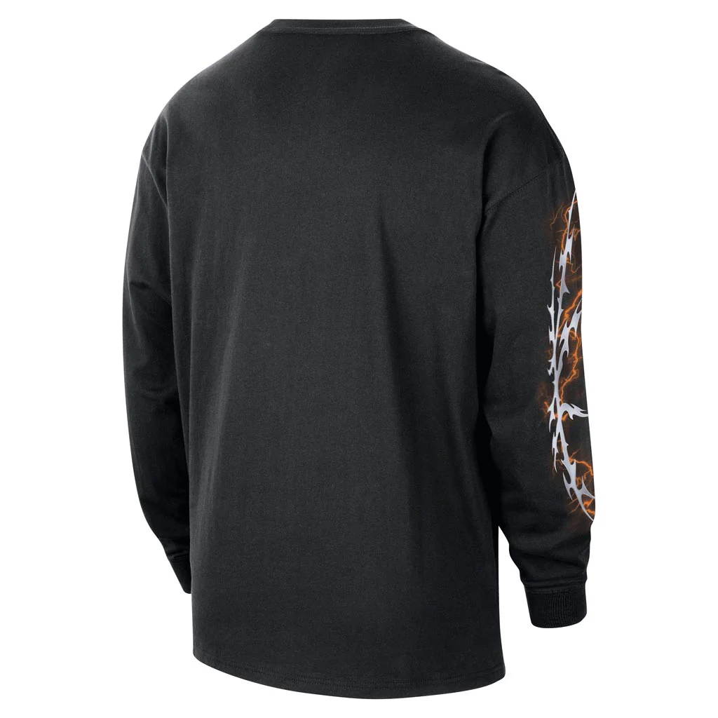 NBA Phoenix Suns Nike Courtside Halloween Long Sleeve T-Shirt - Black - Image 2