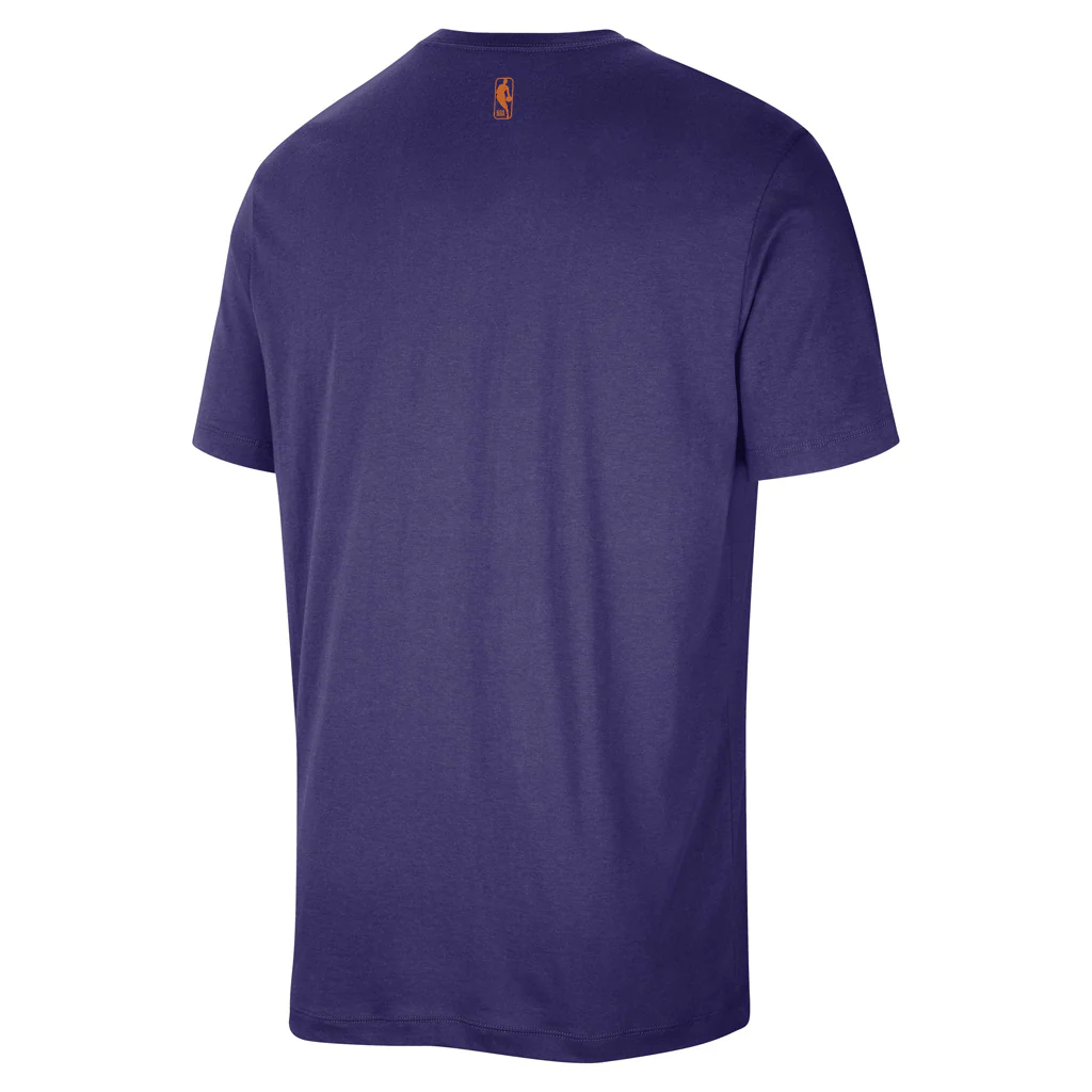 NBA Phoenix Suns Nike Essential Wordmark T-Shirt - Purple - Image 3