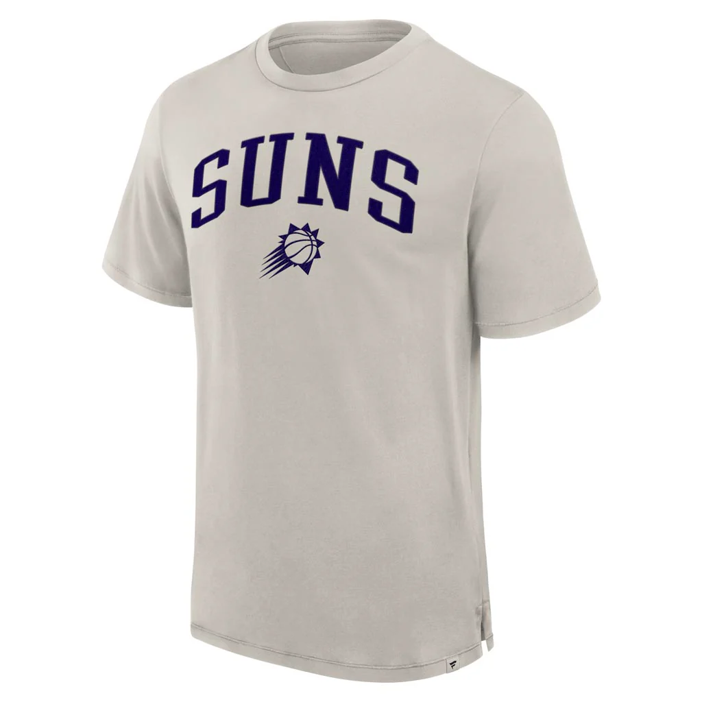 NBA Phoenix Suns Fanatics Pull Up Jumper Pima T-Shirt - Tan - Image 2