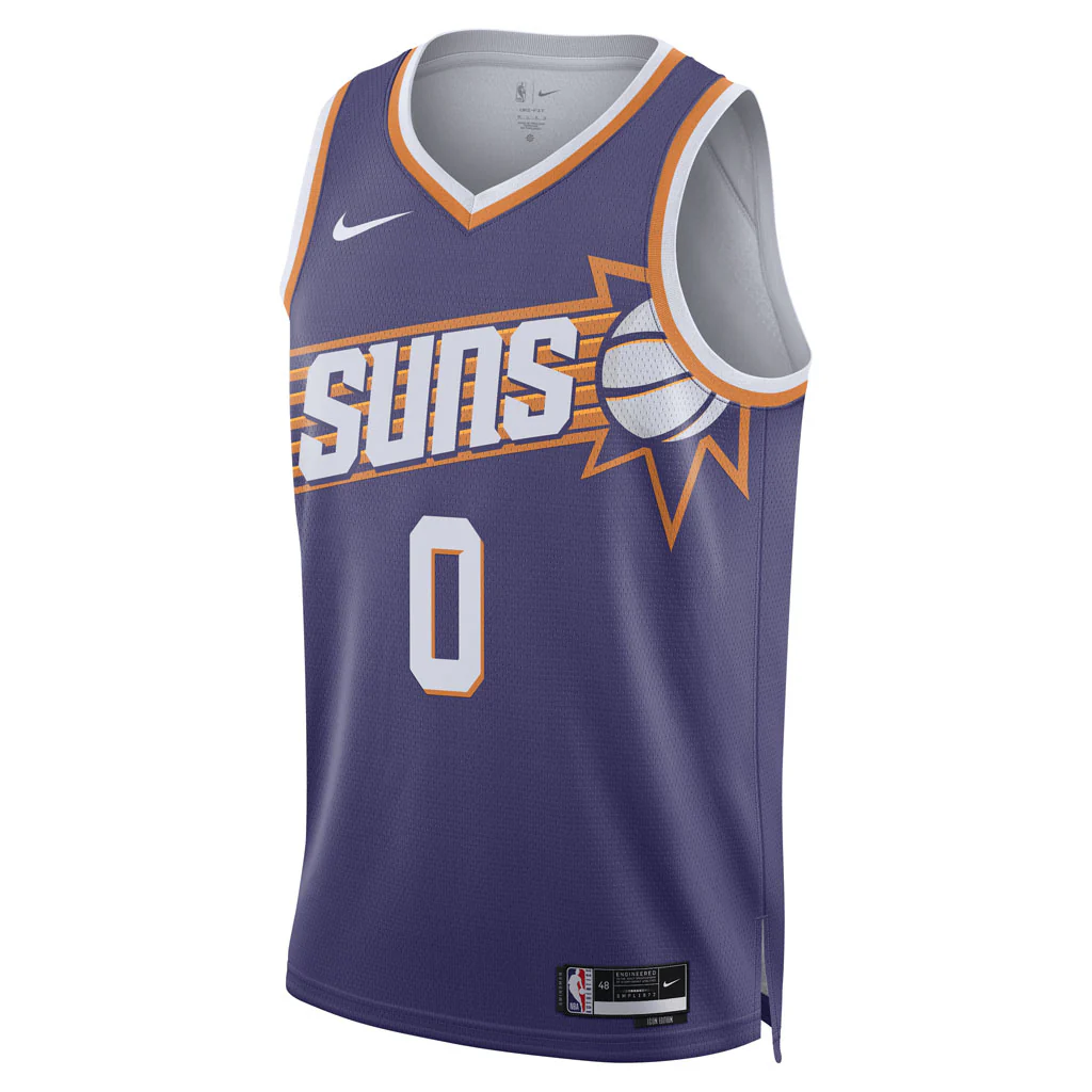 NBA Phoenix Suns Ryan Dunn Nike Icon Swingman Jersey - Purple - Image 2