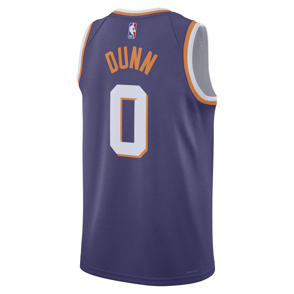 NBA Phoenix Suns Ryan Dunn Nike Icon Swingman Jersey - Purple - Image 3