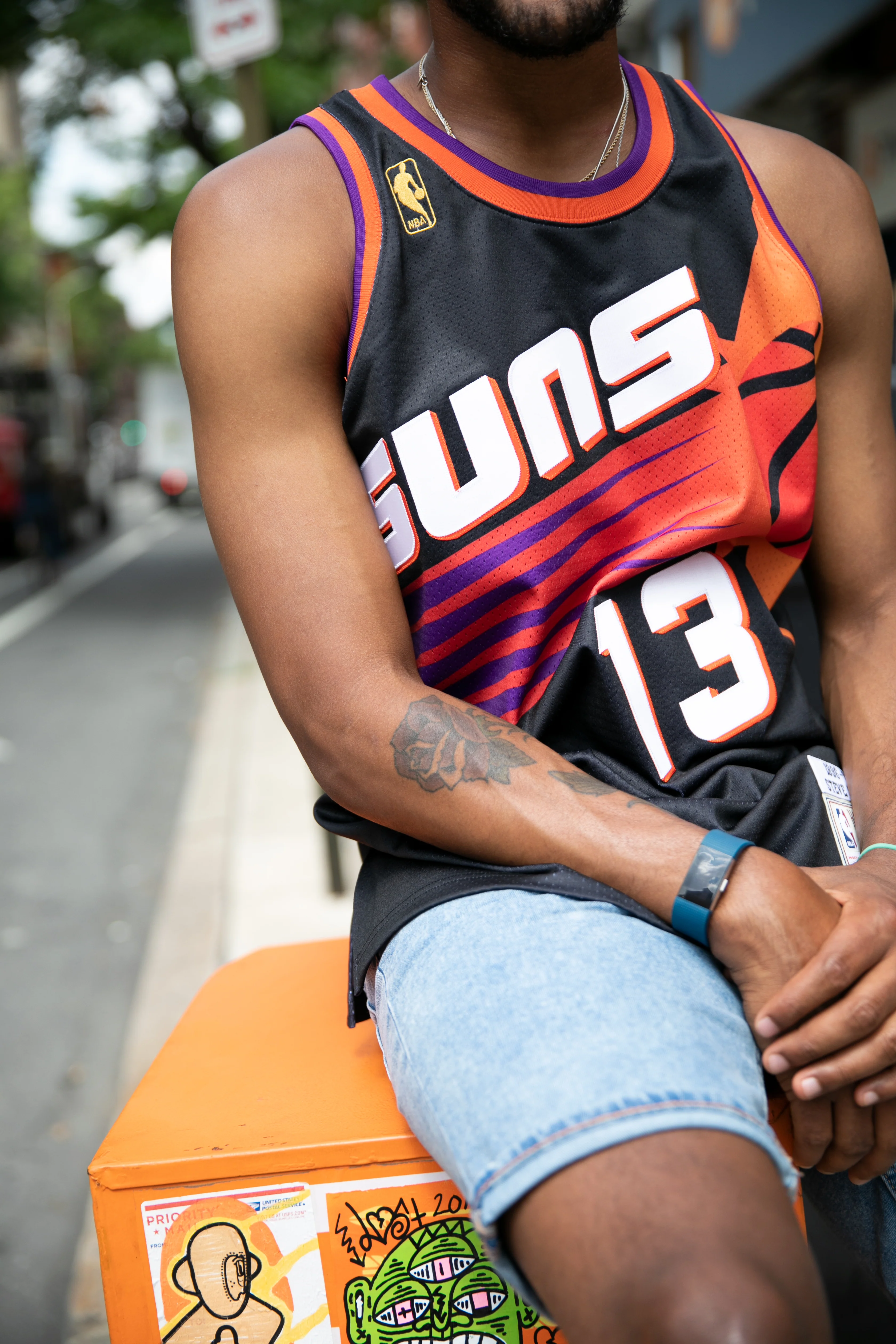NBA Phoenix Suns Steve Nash Mitchell & Ness '96 Retro Swingman Jersey - Image 5