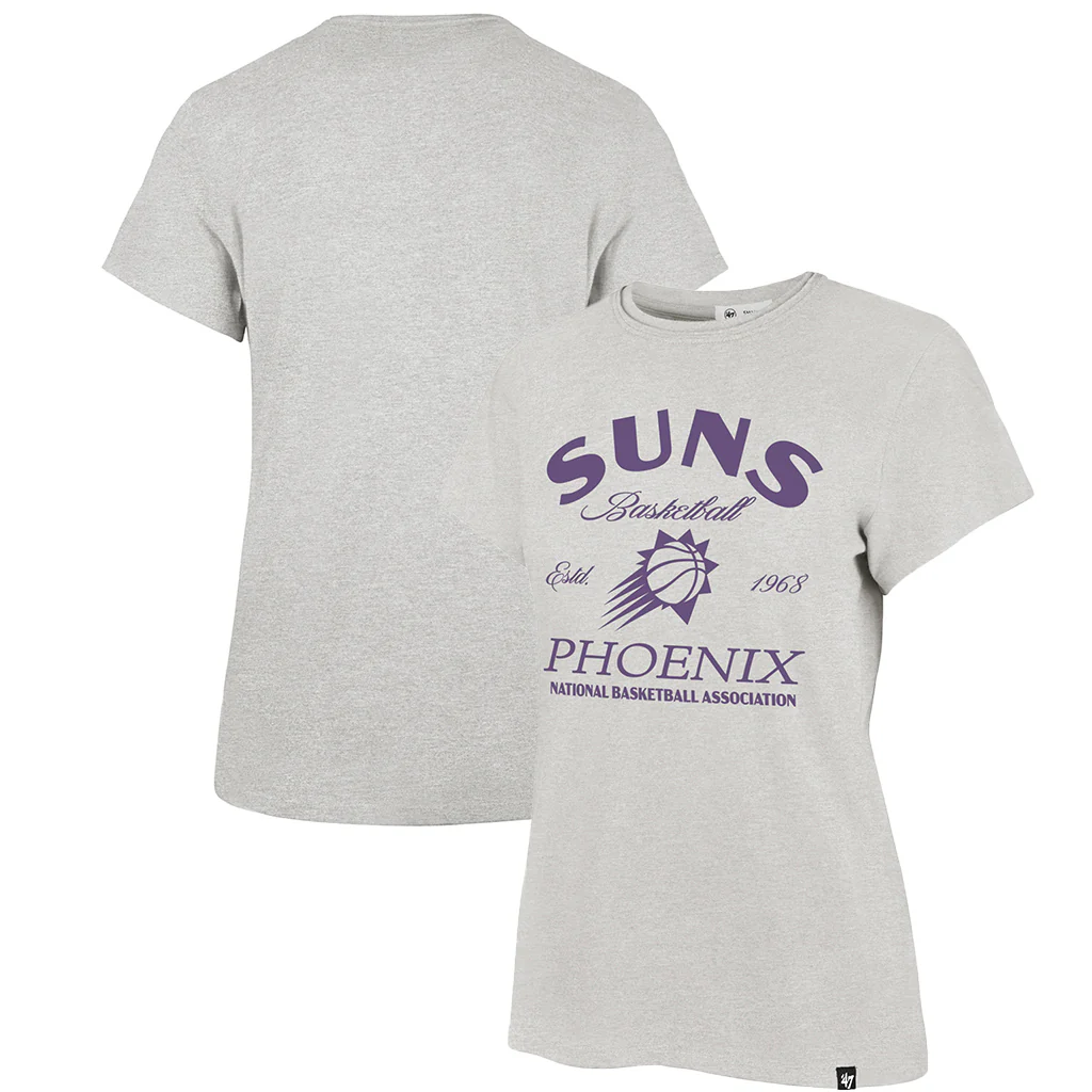 NBA Phoenix Suns Women's '47 Break Free Franklin T-Shirt - Gray