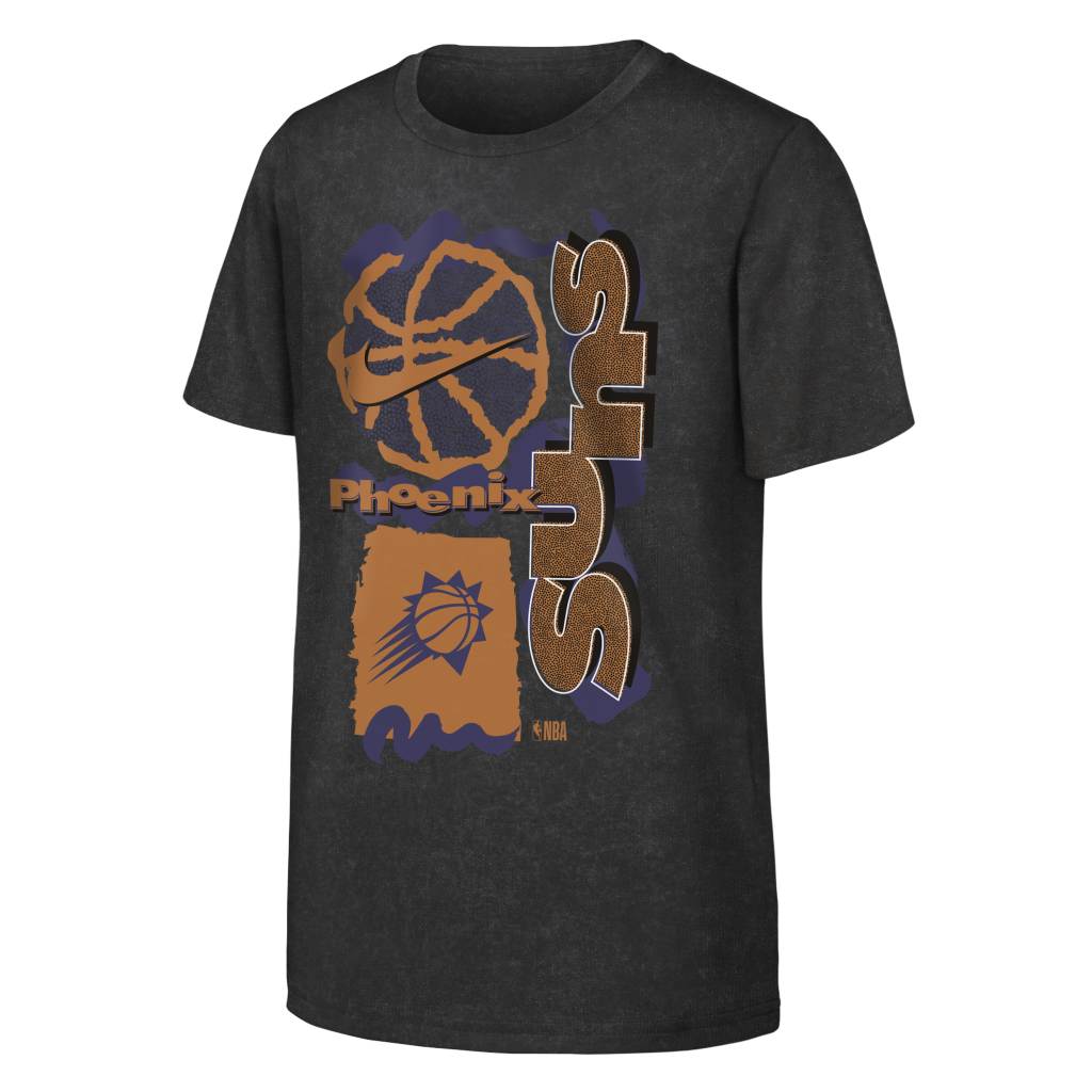 NBA Phoenix Suns Youth Nike Vintage Max90 T-Shirt - Black - Image 2