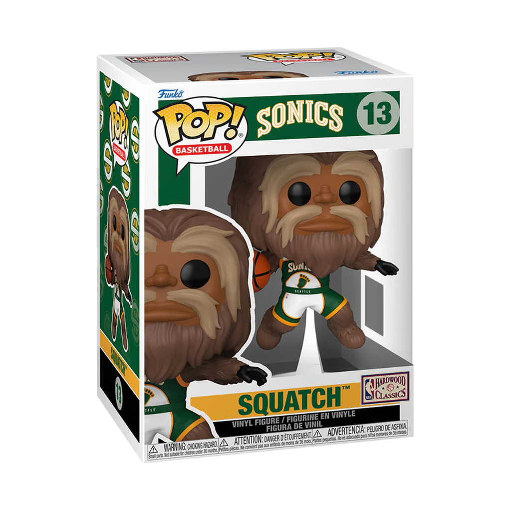 NBA Seattle Supersonics Squatch Funko Pop! Vinyl Figure - Image 2
