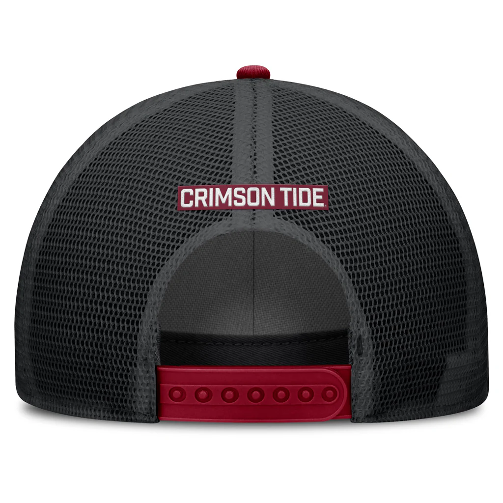 NCAA Alabama Crimson Tide Nike Primary Logo Snapback Trucker Hat - Maroon - Image 4