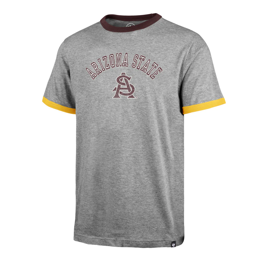 NCAA Arizona State Sun Devils '47 Dalton Ringer T-Shirt - Gray