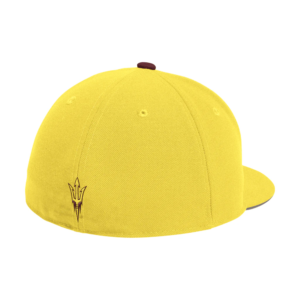 NCAA Arizona State Sun Devils adidas 2025 Baseball Fitted Hat - Gold - Image 2