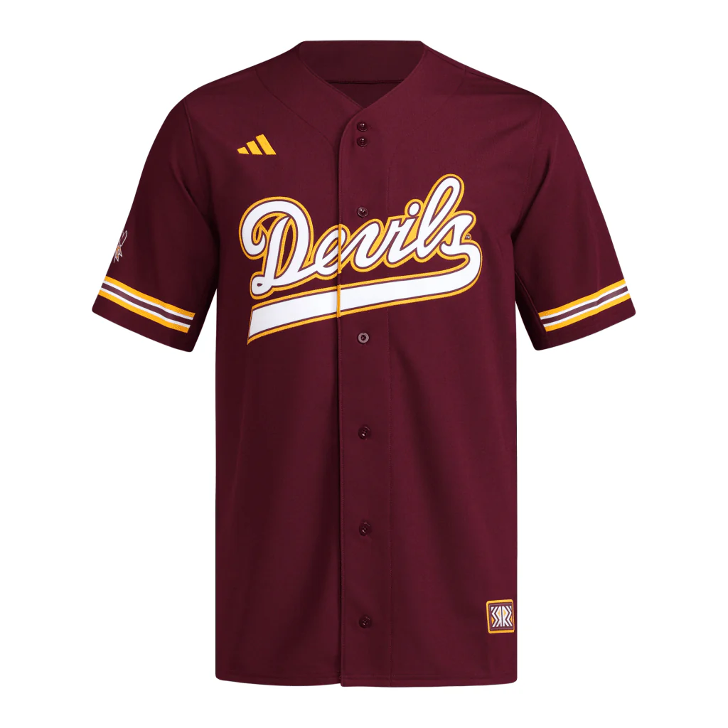 NCAA Arizona State Sun Devils adidas 2025 Baseball Replica Jersey - Maroon